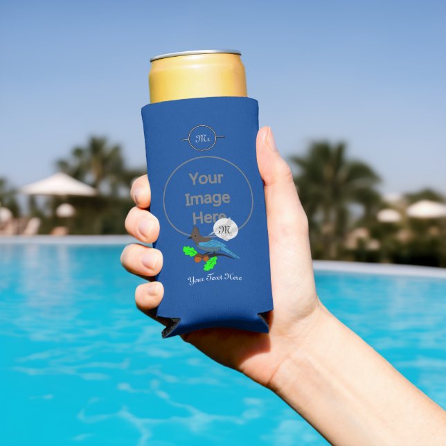 Rafraîchisseur Pour Canette Slim Metteur Blue Jay Monogram (Piscine in situ)