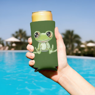 Rafraîchisseur Pour Canette Slim Mon autre ami grenouille verte porte-canette de se