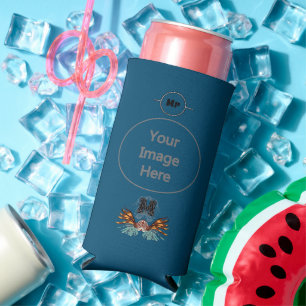 Rafraîchisseur Pour Canette Slim Monogramme coloré de poisson rouge