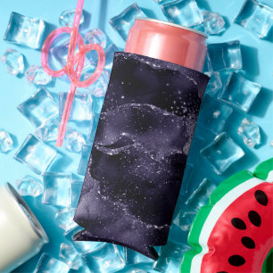 Rafraîchisseur Pour Canette Slim Moody Agate Midnight Indigo Deep Purple Glam