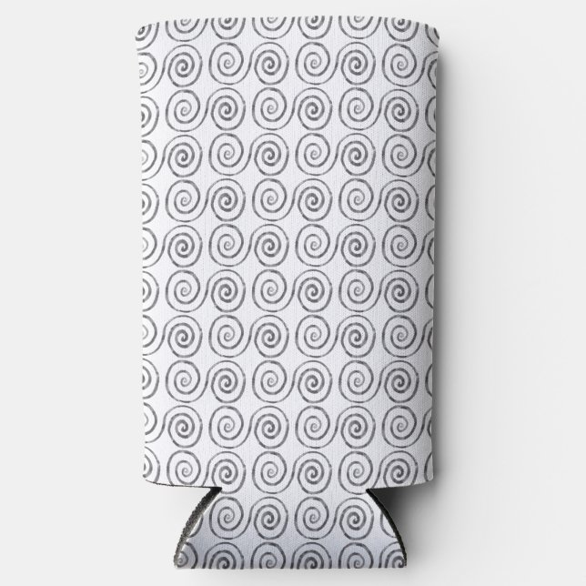Rafraîchisseur Pour Canette Slim Motif celtique à double spirale (Recto)