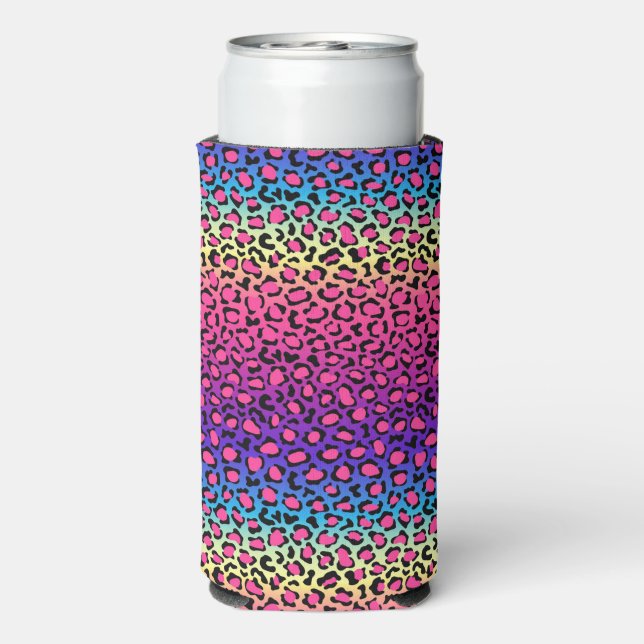 Rafraîchisseur Pour Canette Slim Motif couleur léopard (Seltzer Verso)
