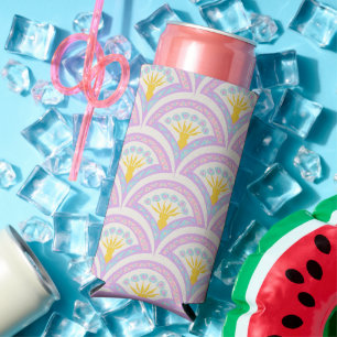 Rafraîchisseur Pour Canette Slim Motif de coquille de couleur pastel