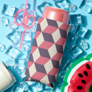Rafraîchisseur Pour Canette Slim motif de cubes 3d