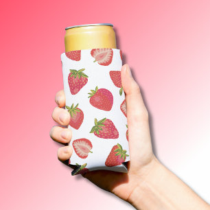 Rafraîchisseur Pour Canette Slim Motif de fruits de fraise