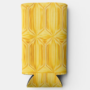 Rafraîchisseur Pour Canette Slim Motif diamant jaune peut refroidir