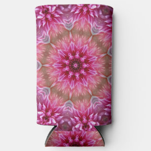 Rafraîchisseur Pour Canette Slim Motif géométrique à fleurs rose Mandala-67545