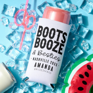 Rafraîchisseur Pour Canette Slim Nashville Bachelorette Bottes Besoins Booze Person