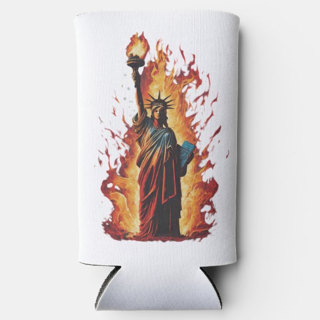 Rafraîchisseur Pour Canette Slim Nuit des Lumières de la Liberté (Recto)