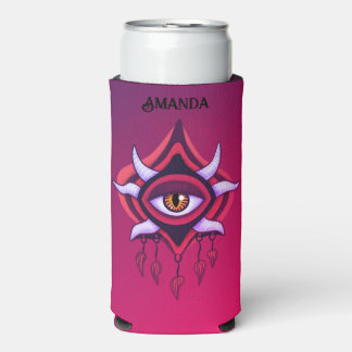 Rafraîchisseur Pour Canette Slim Oeil démon Vaporware - Gothique coloré