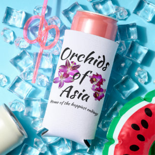 Rafraîchisseur Pour Canette Slim Orchidées d'Asie