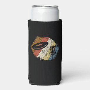 Rafraîchisseur Pour Canette Slim Panier de Disc Golf Rétro