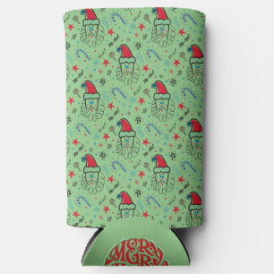 Rafraîchisseur Pour Canette Slim Père Noël illustration Fouets de stockage de Noël