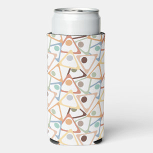 Rafraîchisseur Pour Canette Slim Petits Triangles Pastel