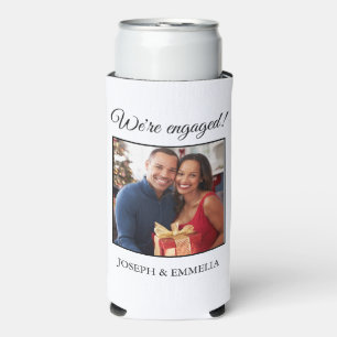 Rafraîchisseur Pour Canette Slim Photo de la fête de fiançailles blanche pour toujo
