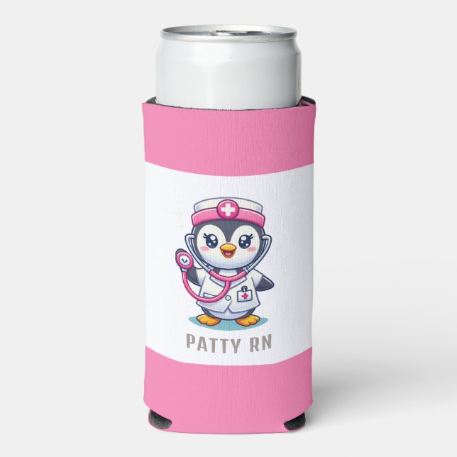 Rafraîchisseur Pour Canette Slim Photo personnalisée de Black White Bestie (Seltzer Recto)