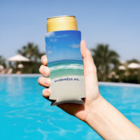 Photographie de plage Blue Sky Ocean Waves Custom