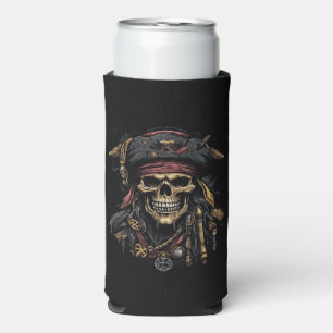 Rafraîchisseur Pour Canette Slim Pirate Mascot peut refroidir