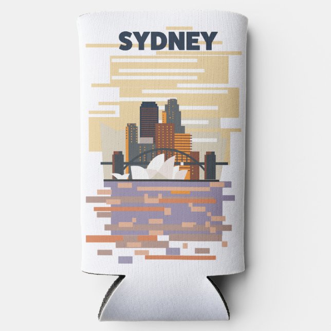 Rafraîchisseur Pour Canette Slim Port de Sydney (Recto)