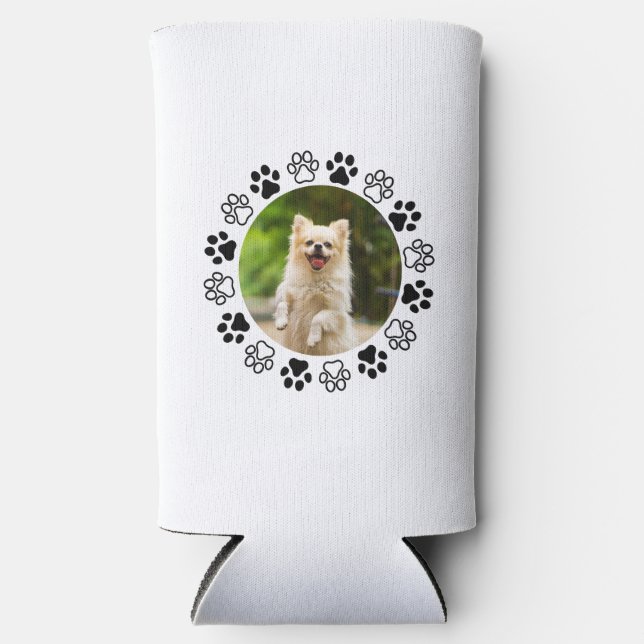 Rafraîchisseur Pour Canette Slim Portrait de chien costumizable canine (Recto)