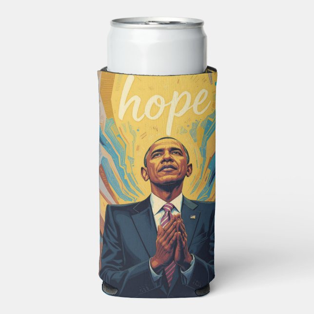 Rafraîchisseur Pour Canette Slim President Barack Obama and the Message of Hope  (Seltzer Recto)