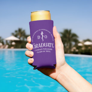 Rafraîchisseur Pour Canette Slim Purple Ostéopathie Médicale de l'école fête de gra