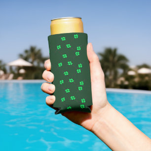 Rafraîchisseur Pour Canette Slim Quatre clous de girofle sur vert foncé