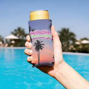 Rafraîchisseur Pour Canette Slim Refroidisseur de bouteilles California Dreaming Tr