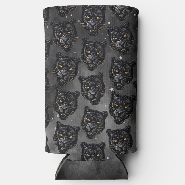 Rafraîchisseur Pour Canette Slim Refroidisseur de canette Black Panther (Recto)