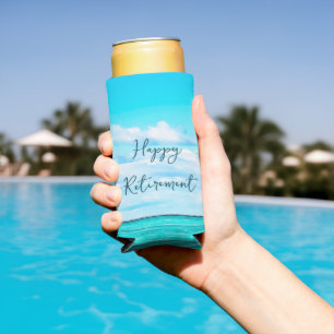 Rafraîchisseur Pour Canette Slim Retraite Ocean Sky Blue Momento Moderne