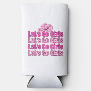 Rafraîchisseur Pour Canette Slim Retro Cowgirl Pink Bride Seltzer Can Cooler