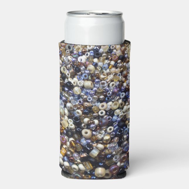 Rafraîchisseur Pour Canette Slim Richesse de Perlage de Graines (Seltzer Recto)