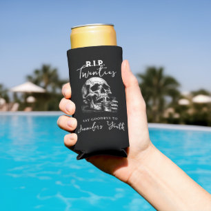 Rafraîchisseur Pour Canette Slim RIP Années Crâne gothique Anniversaire Peut refroi