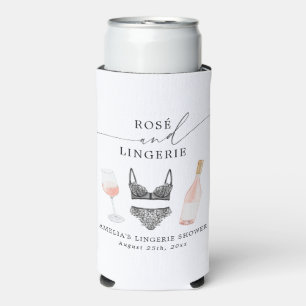 Rafraîchisseur Pour Canette Slim Rosé et lingerie pour une baby shower