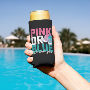 Rafraîchisseur Pour Canette Slim Rose ou Bleu On Vous Aime Révélation Du Sexe
