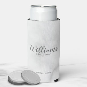 Rafraîchisseur Pour Canette Slim Script Moderne Cuisinière personnalisée