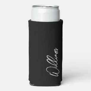 Rafraîchisseur Pour Canette Slim Script moderne Nom personnalisé Can Cooler