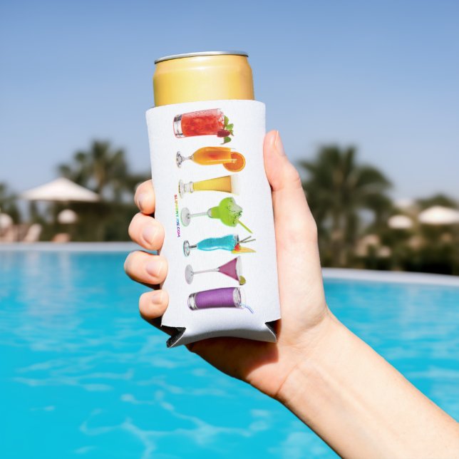 Rafraîchisseur Pour Canette Slim SlipperyJoe's cheers alcools cocktails LGBTQIA gay (Piscine in situ)