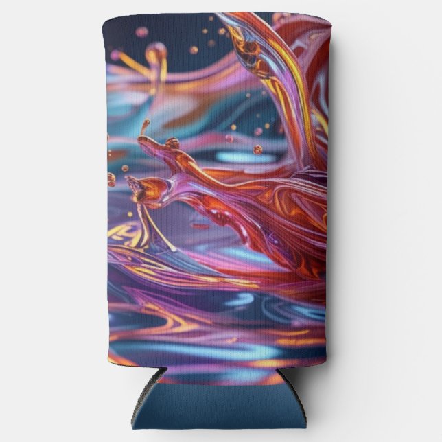 Rafraîchisseur Pour Canette Slim Splashing Color Liquids (Recto)