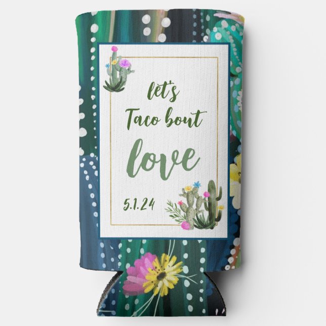 Rafraîchisseur Pour Canette Slim Taco sur l'amour Je peux refroidir (Recto)