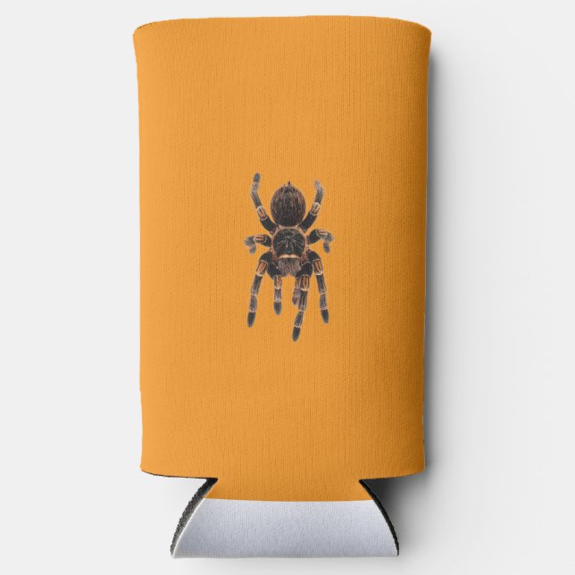 Rafraîchisseur Pour Canette Slim Tarantula orange (Recto)