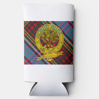 Rafraîchisseur Pour Canette Slim Tartan Anderson et emblème de clan