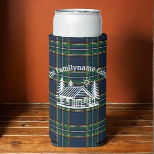 Rafraîchisseur Pour Canette Slim Tartan, Cabine de famille personnalisé