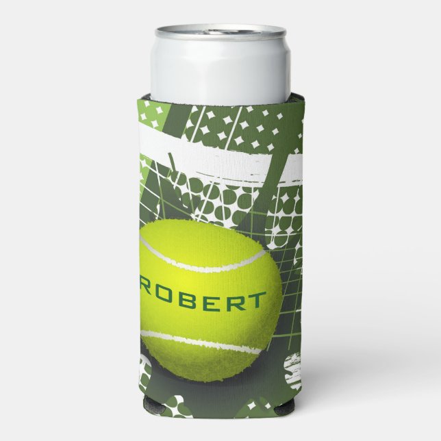 Rafraîchisseur Pour Canette Slim Tennis Design Seltzer Can Cooler (Seltzer Recto)