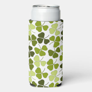 Rafraîchisseur Pour Canette Slim Trèfle vert dans une variété de nuances