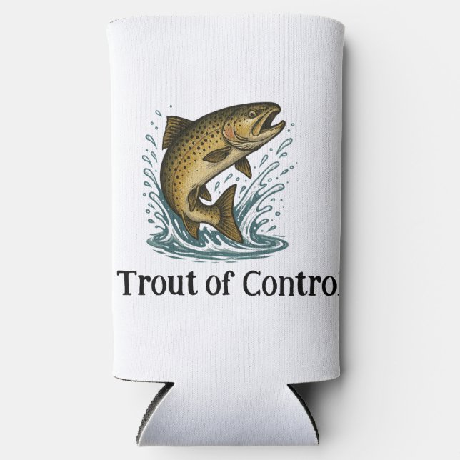 Rafraîchisseur Pour Canette Slim Trout of Control Grand Can Cooler (Recto)