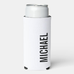 Rafraîchisseur Pour Canette Slim Un nom personnalisé minimaliste moderne peut refro