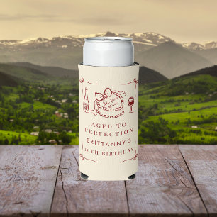 Rafraîchisseur Pour Canette Slim Vieilli à la perfection comme un grand vin Fête d'