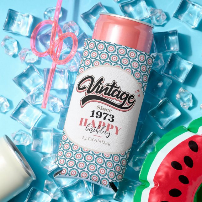 Rafraîchisseur Pour Canette Slim Vintage depuis - 1973 (Été in situ)