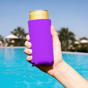 Rafraîchisseur Pour Canette Slim Violet Psychédélique Électrique Uni